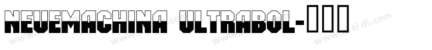 NeueMachina Ultrabol字体转换